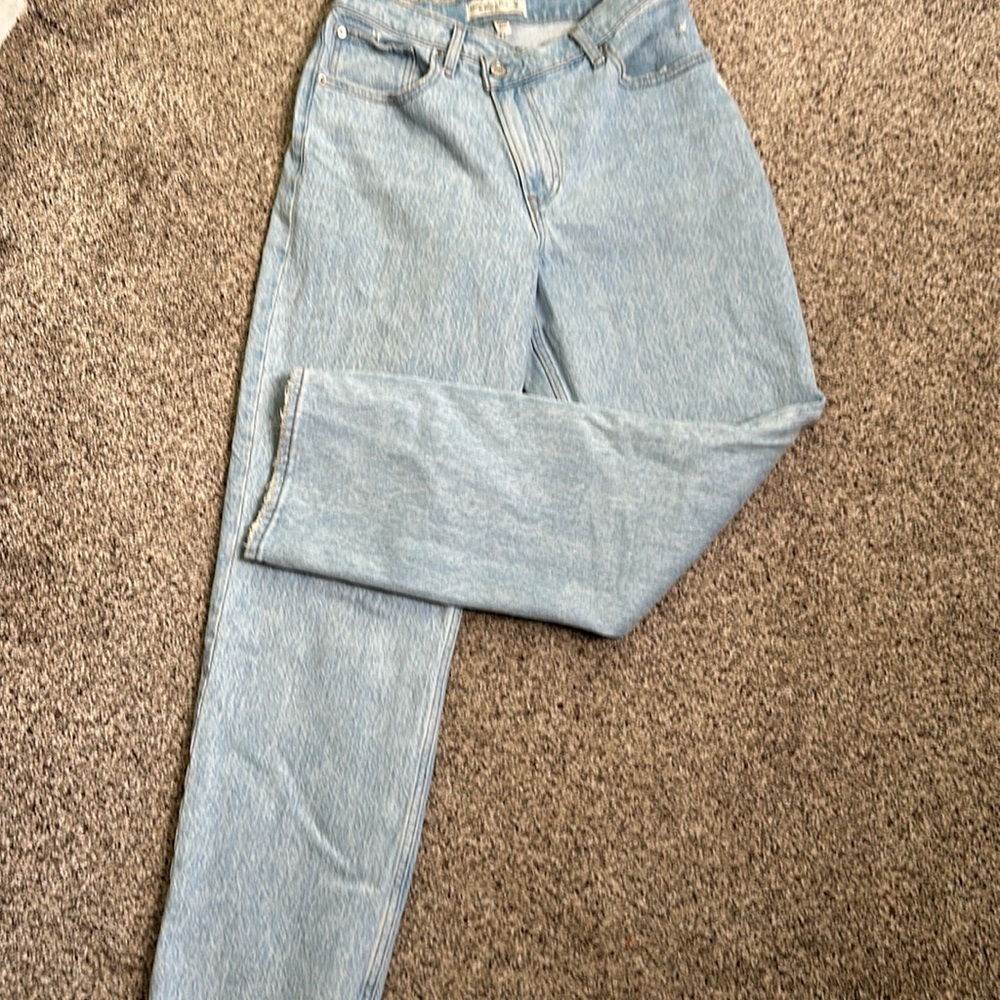 Abercrombie and fitch the 90s straight ultra high rise curve love jean size 28/6 - Picture 6 of 12